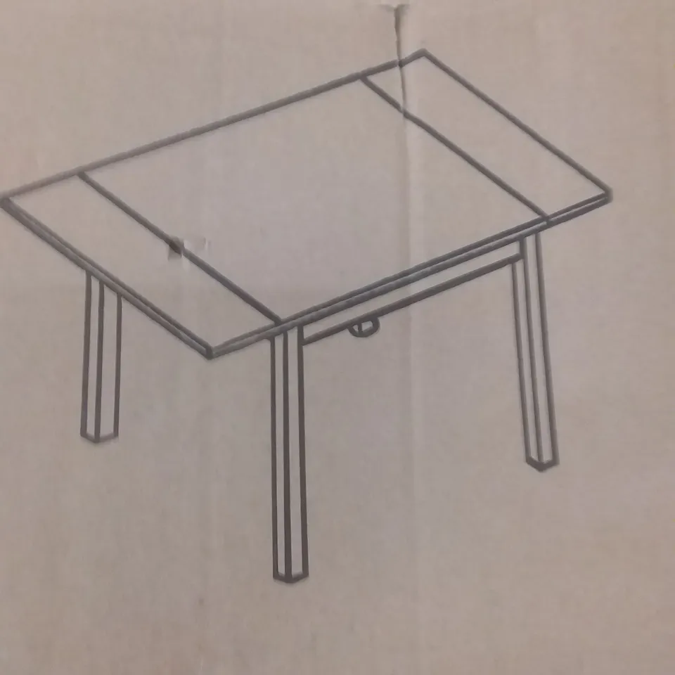 BOXED OAK EXTENDABLE TABLE - OILED OAK 