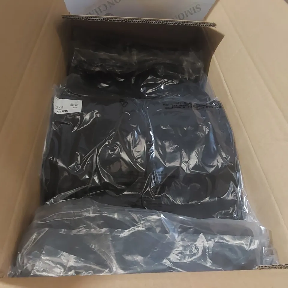 BOX CONTAINING APPROXIMATELY 11x BRAND NEW SIMPLY BE BLACK WIDE LEG TROUSERS - SIZE 18R