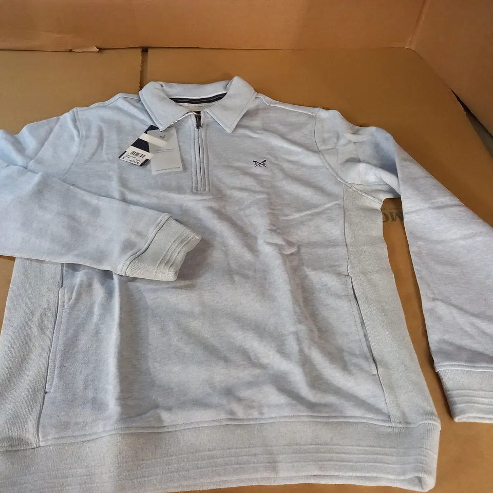 CREW CLOTHING ALDWICK SWEATER IN SKYMARL - M