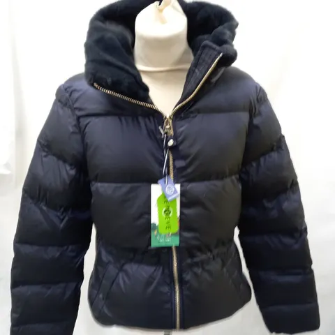 JOULES ALEXIS NAVY INSULATED COAT - UK 8
