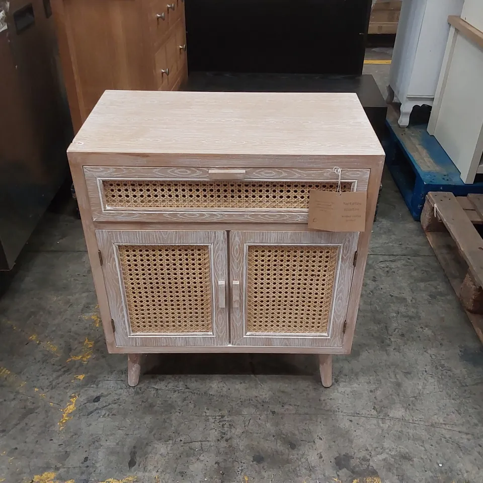 DESIGNER HAND CRAFTED RATTAN CABINET