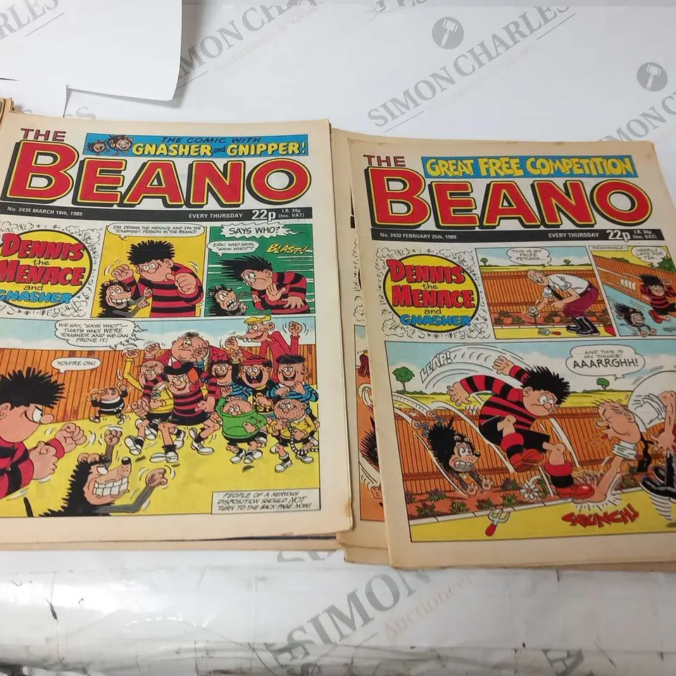 COLLECTION OF ASSORTED BEANO COMICS FROM 1989