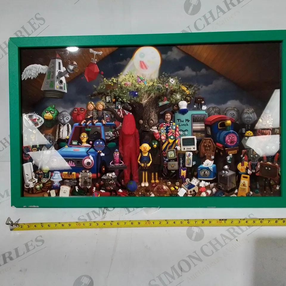 FRAMED CARTOON-STYLE ART