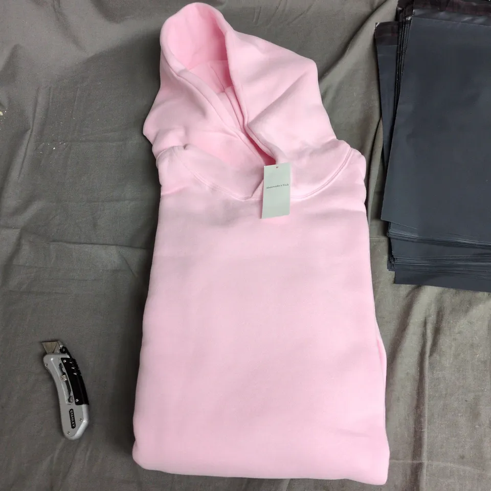 ABERCROMBIE & FITCH PINK HOODIE – SOFT AF ESSENTIALS, WOMEN'S XL