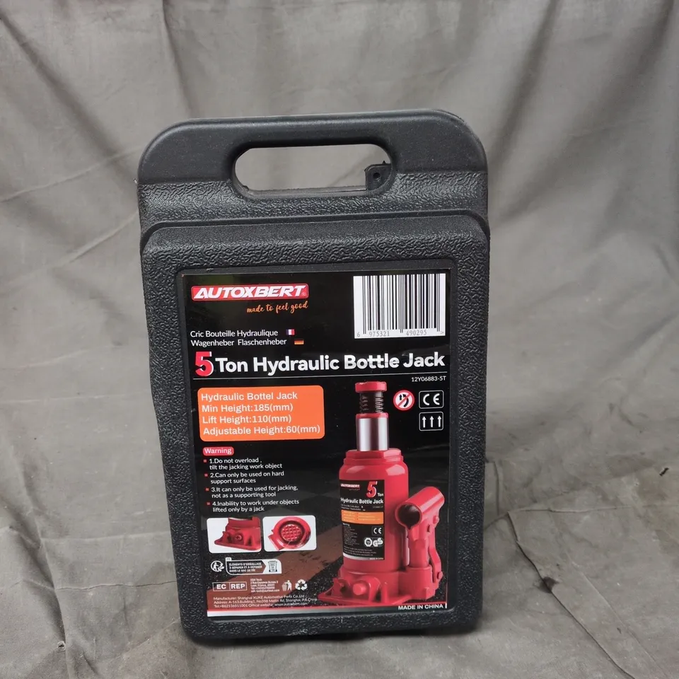 AUTOXBERT 5 TON HYDRAULIC BOTTLE JACK IN CASE