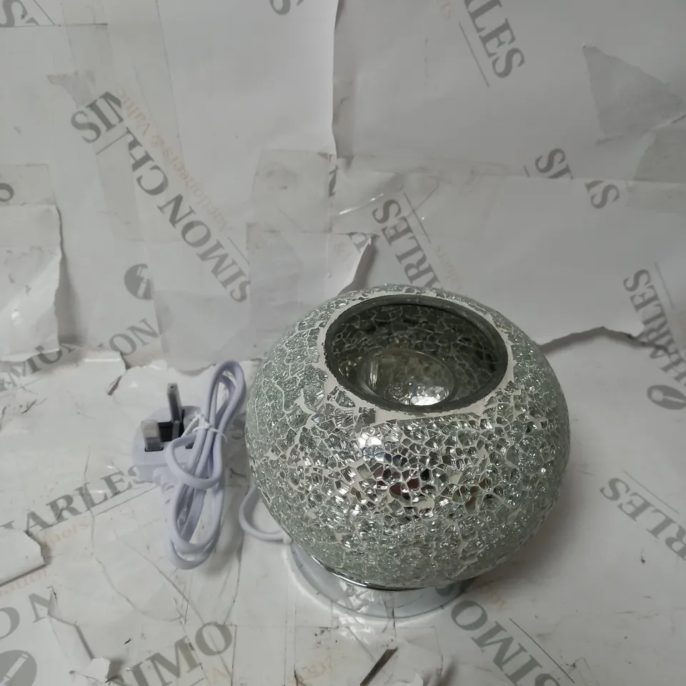 SENSE AROMA SILVER MOSAIC ROUND TOUCH ELECTRIC WAX MELT WARMER