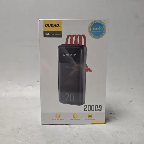 SEALED DUDAO K6PRO+ POWER BANK 20000MAH