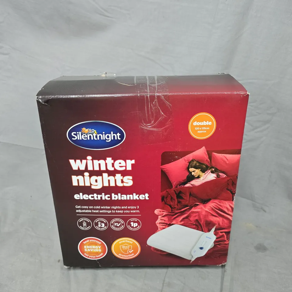 SILENTNIGHT WINTER NIGHTS ELECTRIC BLANKET - DOUBLE 