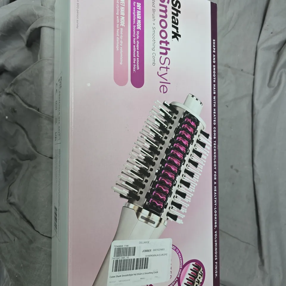 OUTLET SHARK SMOOTHSTYLE HOT BRUSH & SMOOTHING COMB