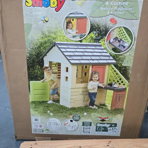BOXED SMOBY LIFE NATURE PLAYHOUSE + KITCHEN