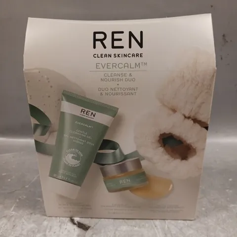 REN EVERCALM CLEANSE & NOURISH DUO 