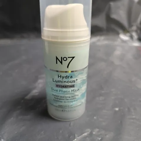 NO7 HYDRA LUMINOUS+ HYDRATING DUAL PHASE MASK – 100ML