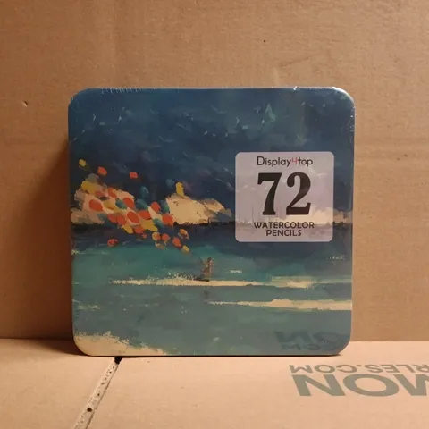 DISPLAY4TOP 72-COLOUR WATERCOLOUR PENCILS SET IN TIN