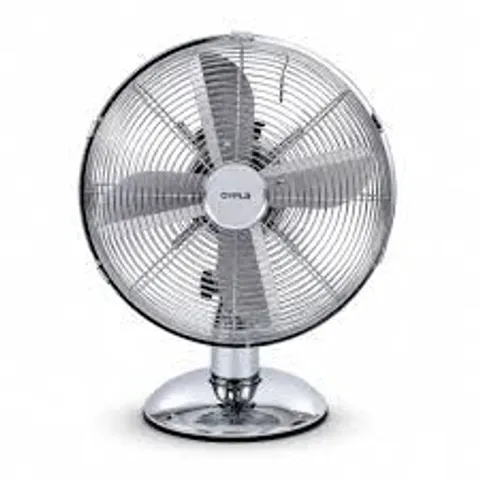 BOXED OYPLA CHROME DESK FAN