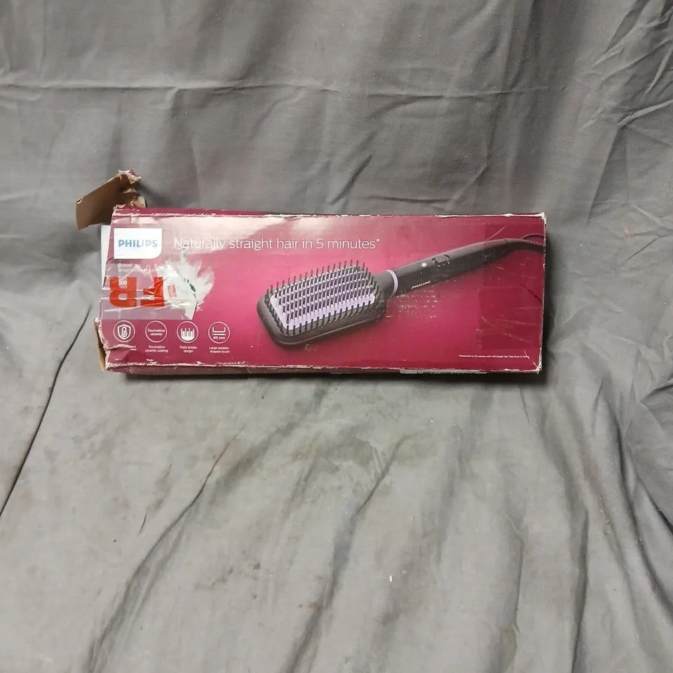 PHILIPS HAIR STRAIGHTENING BRUSH – BLACK 