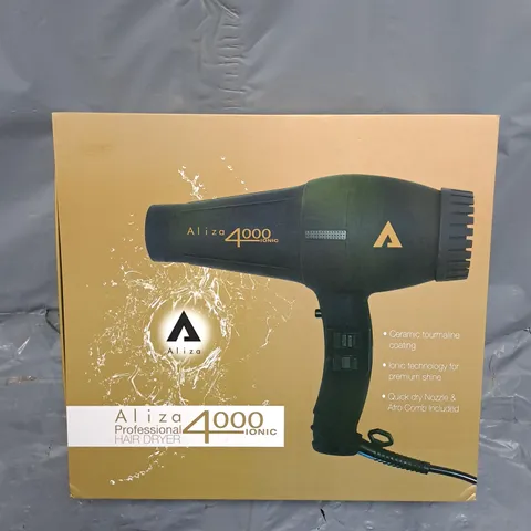 BOXED ALIZA 4000 IONIC HAIR DRYER 