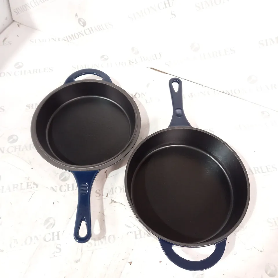 COOK'S ESSENTIALS CAST IRON DOUBLE DUTY CASSEROLE WITH SKILLET LID