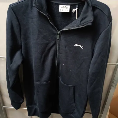 SLAZENGER NAVY ZIP-UP FLEECE JACKET M