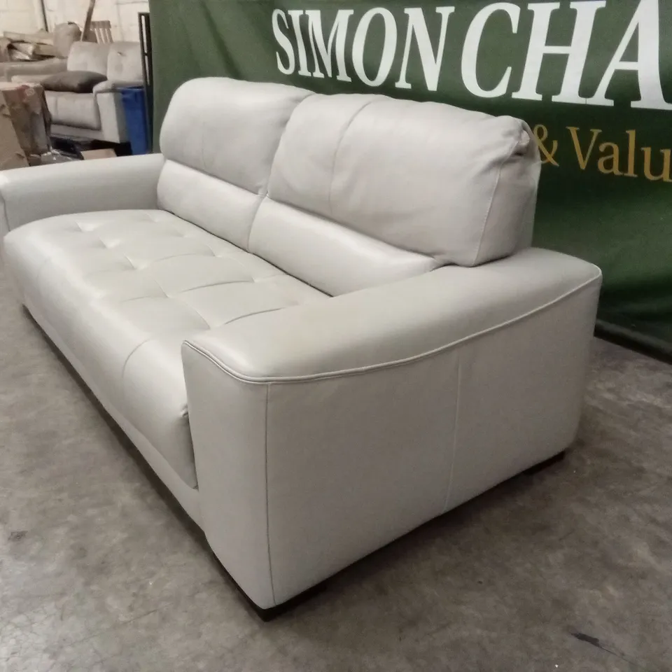 QUALITY DESIGNER ITALIAN MADE MARCOS 3 SEATER LEATHER SOFA