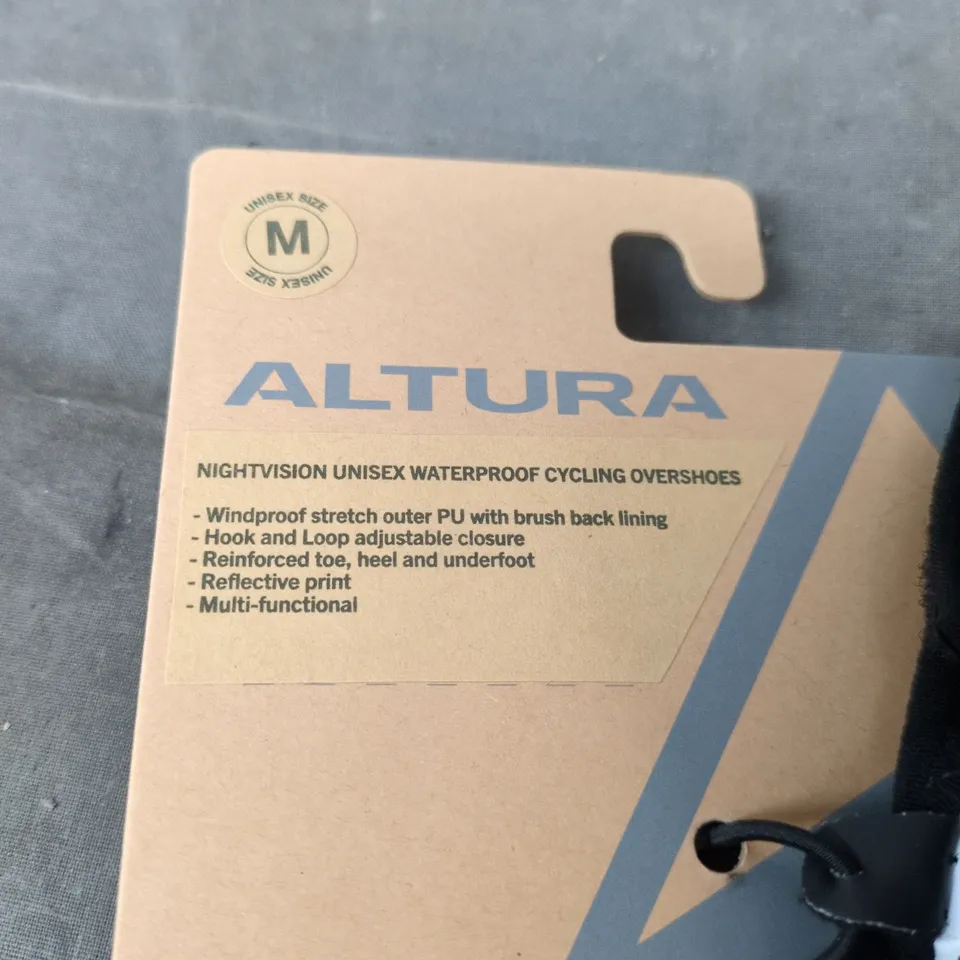 ALTURA NIGHTVISION UNISEX WATERPROOF CYCLING OVERSHOES – SIZE M