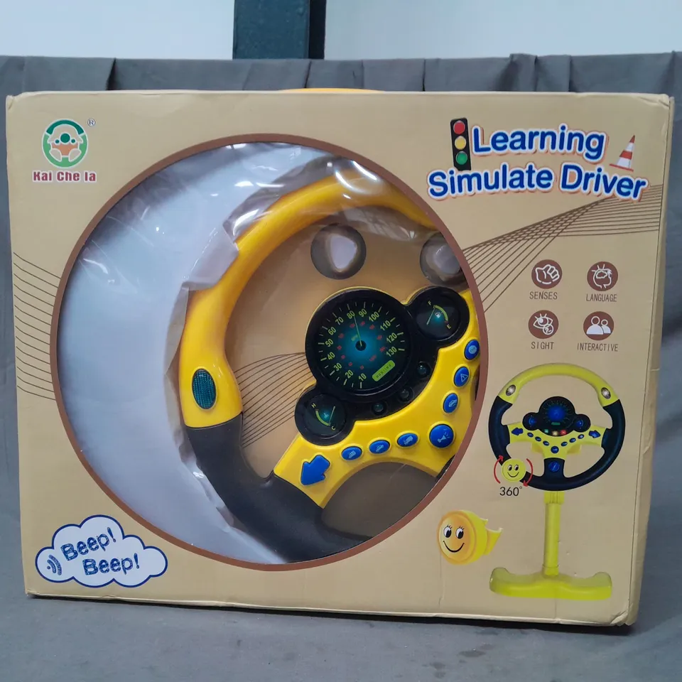 BOXED KIDS DRIVING STEERING WHEEL TOY