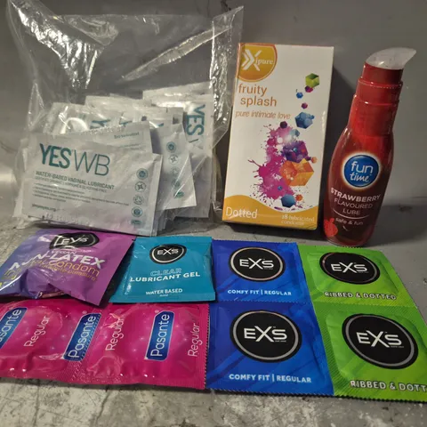 ASSORTED CONDOMS & LUBRICANTS 