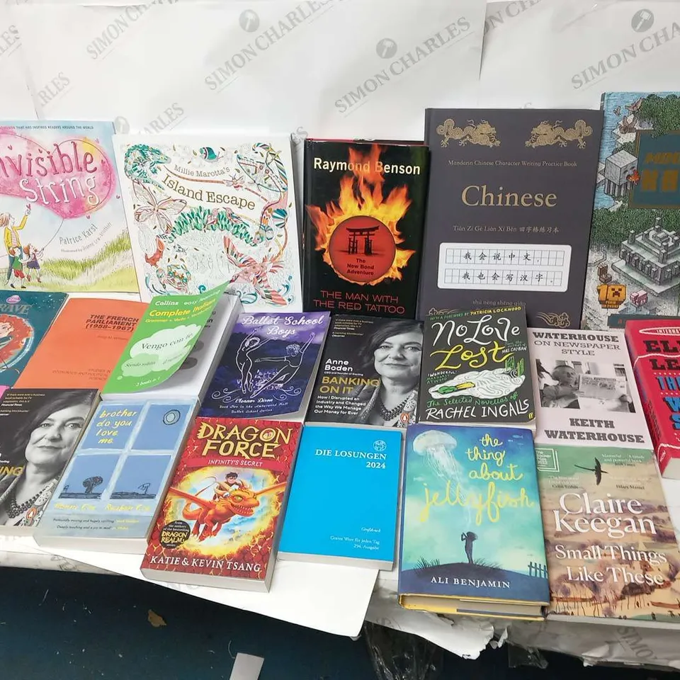 LARGE QUANTITY OF ASSORTED BOOK TITLES INCLUDE FICTION AND NON-FICTION TITLES BY AUTHORS SUCH AS;