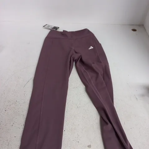 ADIDAS WOMENS PURPLE LEGGINGS - S