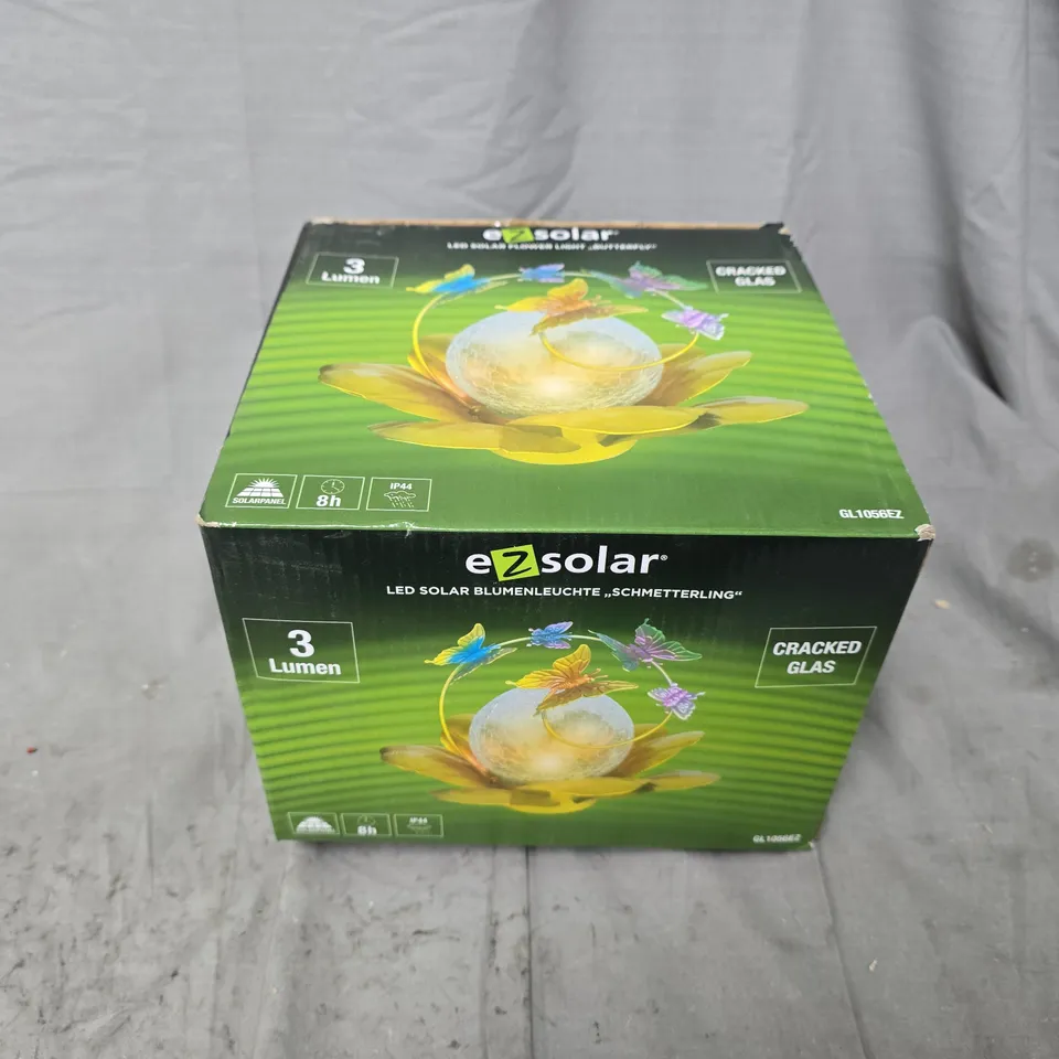 BOXED EZSOLAR LED FLOWER BUTTERFLY LIGHT