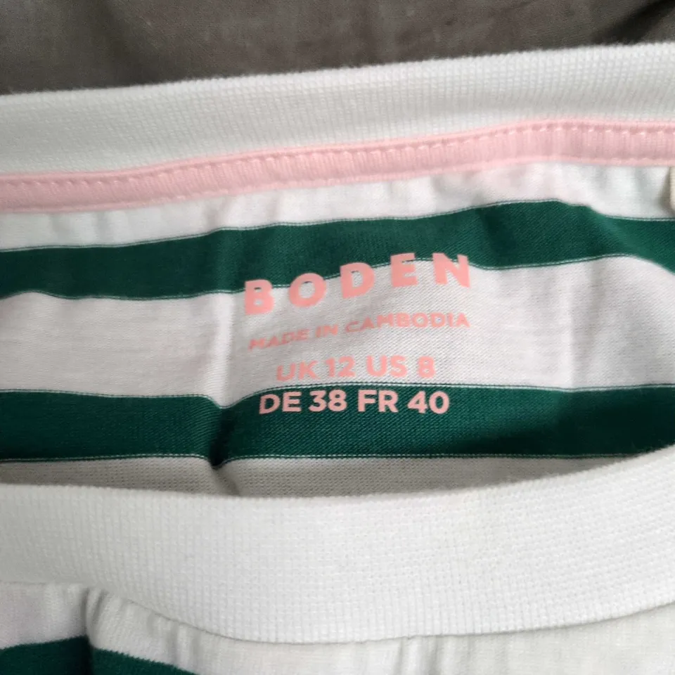 BODEN BRETON STRIPE LONG-SLEEVE TOP – UK 12 (US 8, DE 38, FR 40)