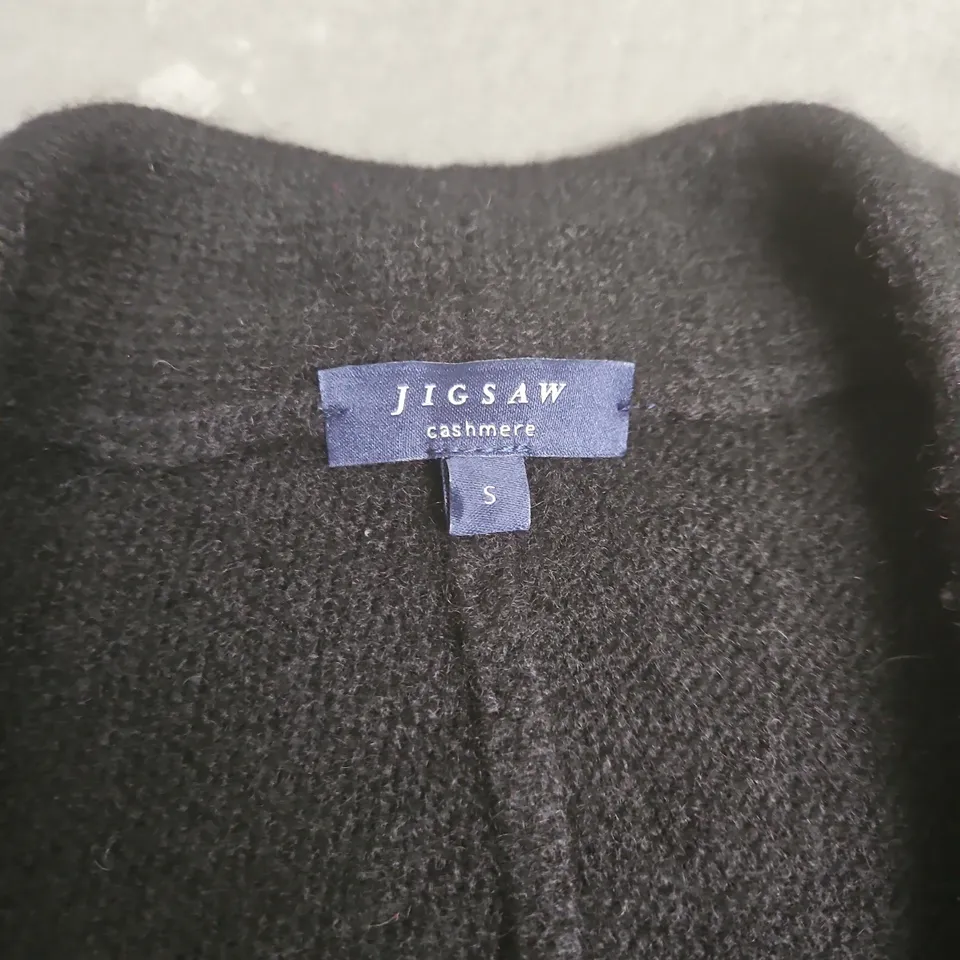 JIGSAW CASHMERE CARDIGAN – BLACK – SIZE S