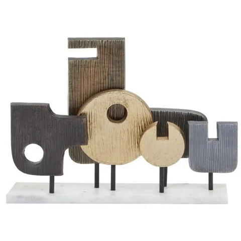 BOXED GOPI METAL SCULPTURE