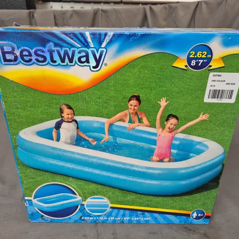 BOXED BESTWAY 2.62M SWIMMING POOL