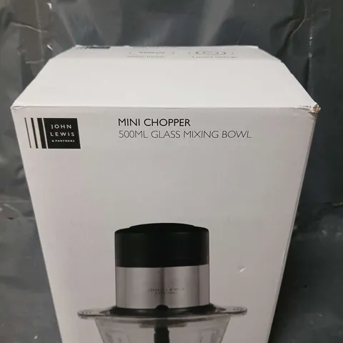 BOXED JOHN LEWIS MINI CHOPPER 