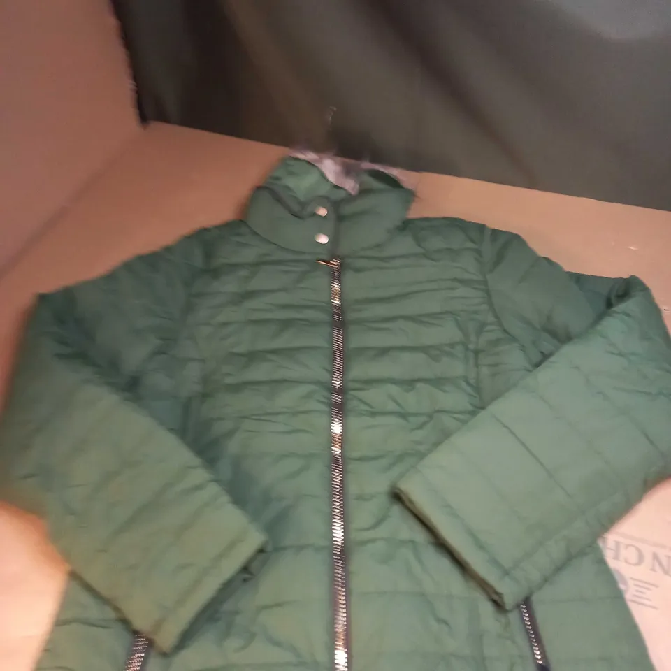 WOMENS KHAKI PADDED COAT SIZE UNSPECIFIED