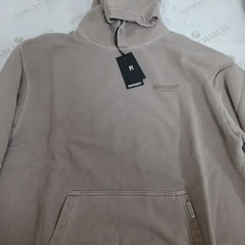 REPRESENT OWNERS CLUB LIGHT BEIGE HOODIE - MEDIUM