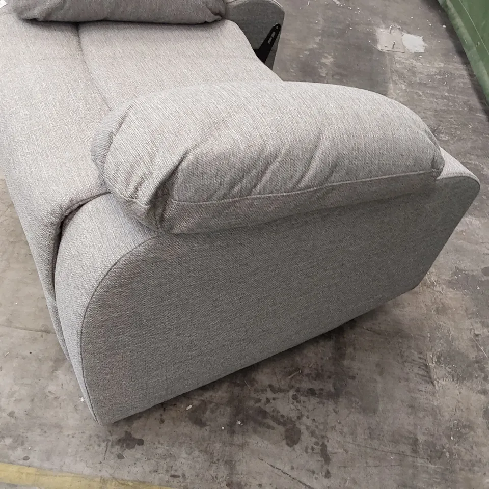 DESIGNER MANUAL RECLINING CHAIR BASE GREY FABRIC 