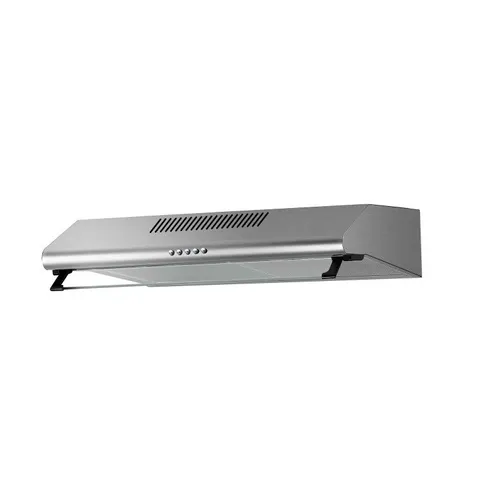 BOXED ELECTRIQ 60CM TOP & REAR VENTING VISOR COOKER HOOD - STAINLESS STEEL