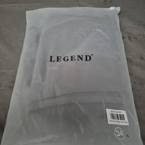 LEGEND STRETCH WOVEN TROUSER - GREY - UK 34