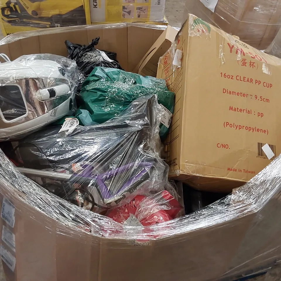 PALLET OF APPROXIMATELY 23 UNPROCESSED RAW RETURN HOUSEHOLD AND ELECTRICAL GOODS TO INCLUDE;