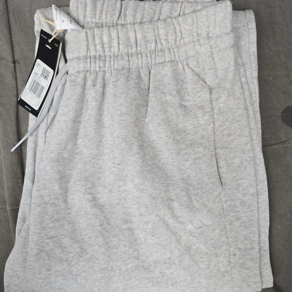ADIDAS SMALL LOGO FEEL COSY JOGGERS IN GREY SIZE LARGE