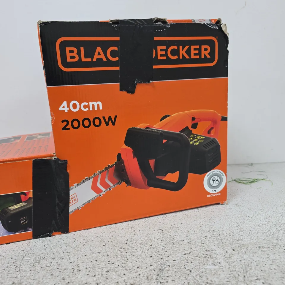 BLACK & DECKER CHAINSAW 2000W 40CM – BOXED (BOXED)