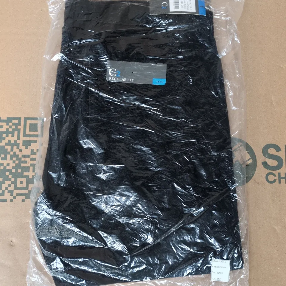 BAGGED C2 BASIC JEANS IN BLACK SIZE 42XS