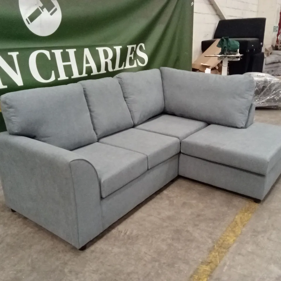 ASPIRE MODO RIGHT HAND CORNER L SHAPE SOFA - LINEN, GRANITE COLOUR RRP £1229