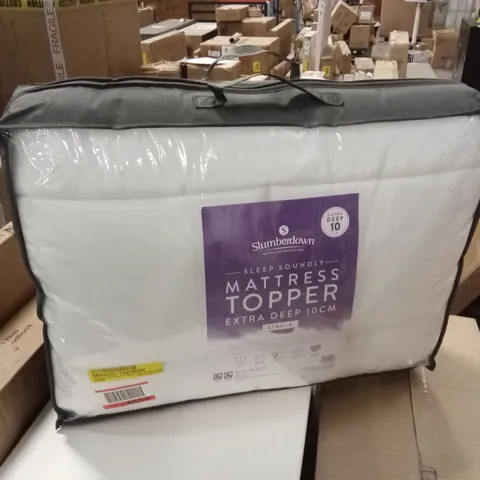 SLUMBERDOWN SLEEP SOUNDLY EXTRA DEEP 10cm MATTRESS TOPPER - SINGLE