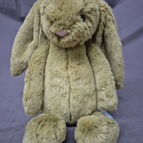 JELLYCAT I AM MEDIUM BASHFUL MOSS BUNNY SOFT PLUSH