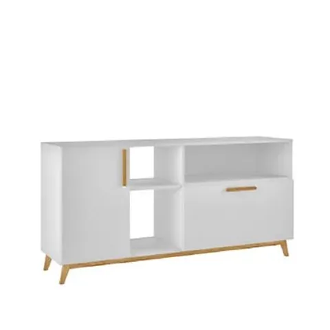 BRAND NEW BOXED OUT & OUT DAKOTA OPEN TV UNIT - WHITE (1BOX)
