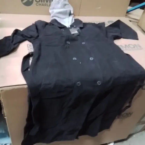 BOXED BRAND NEW APPROXIMATELY 5 JD WILLIAMS HOODED TRENCE JACKET BLACK SIZE 16