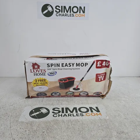 LOVES HOME SPIN EASY MOP CLEANING SYSTEM
