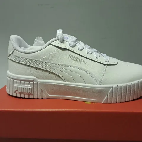 BOXED PUMA CARINA 2.0 WHITE TRAINERS - UK 3 